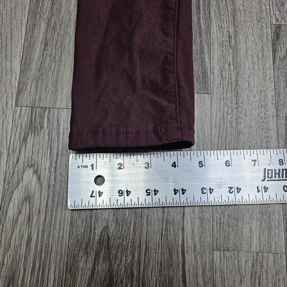 YMI Jeans Womens Medium Burgundy Stretch Skinny Casual Pants - Picture 12 of 12